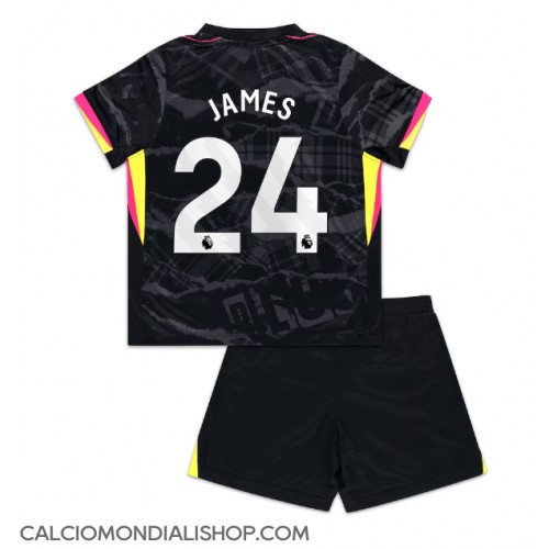 Maglie da calcio Chelsea Reece James #24 Terza Maglia Bambino 2024-25 Manica Corta (+ Pantaloni corti)